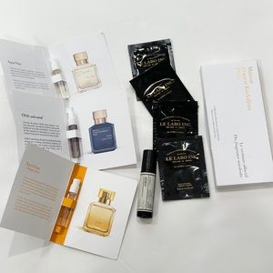 Luxury fragrance samples